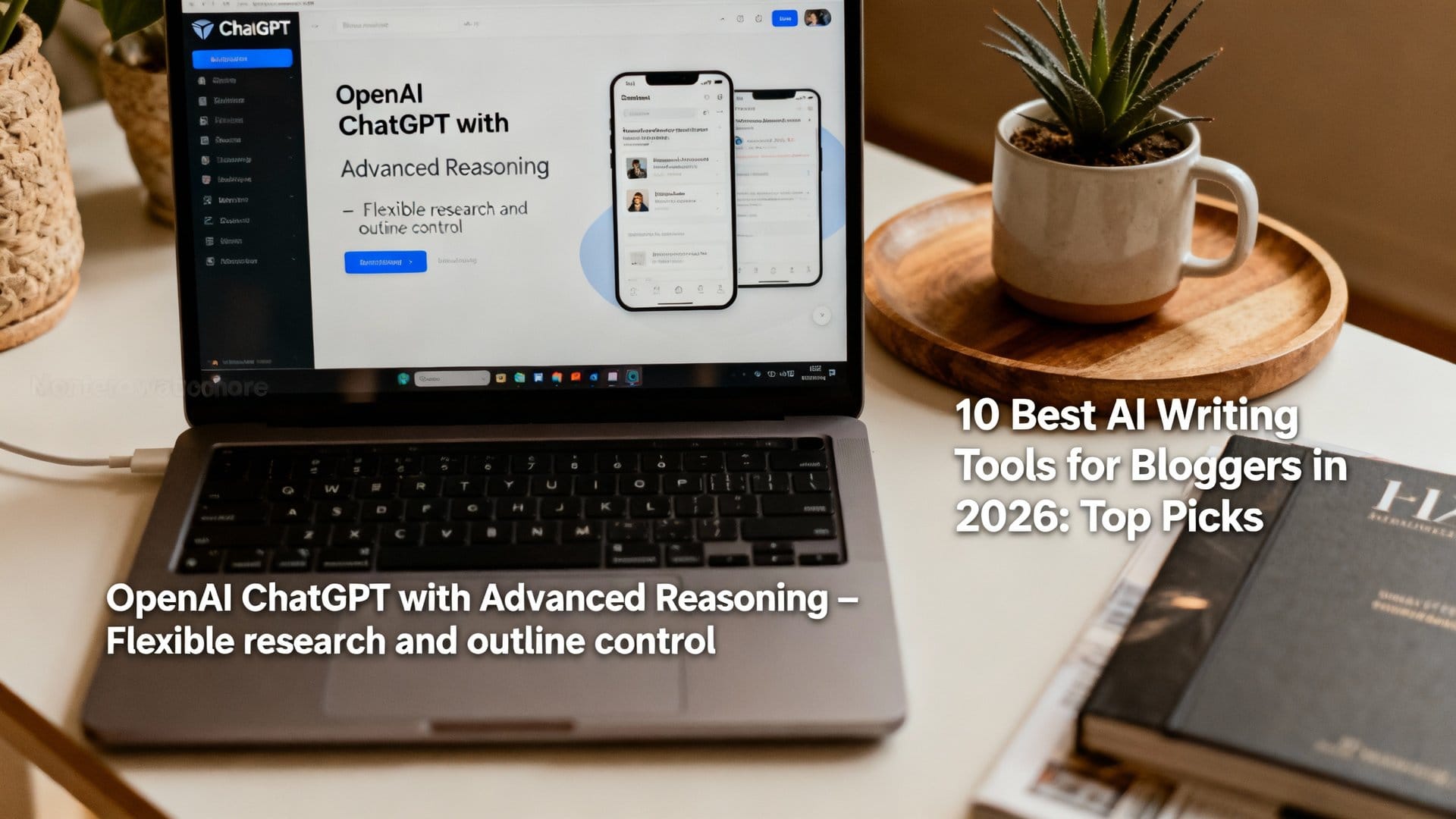 2) OpenAI ChatGPT with Advanced Reasoning – Flexible research and outline control