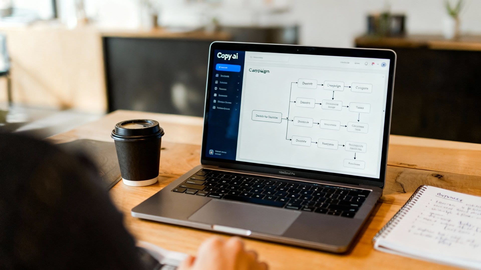 4) Copy.ai – Multi-channel content engine with brief-to-campaign flow