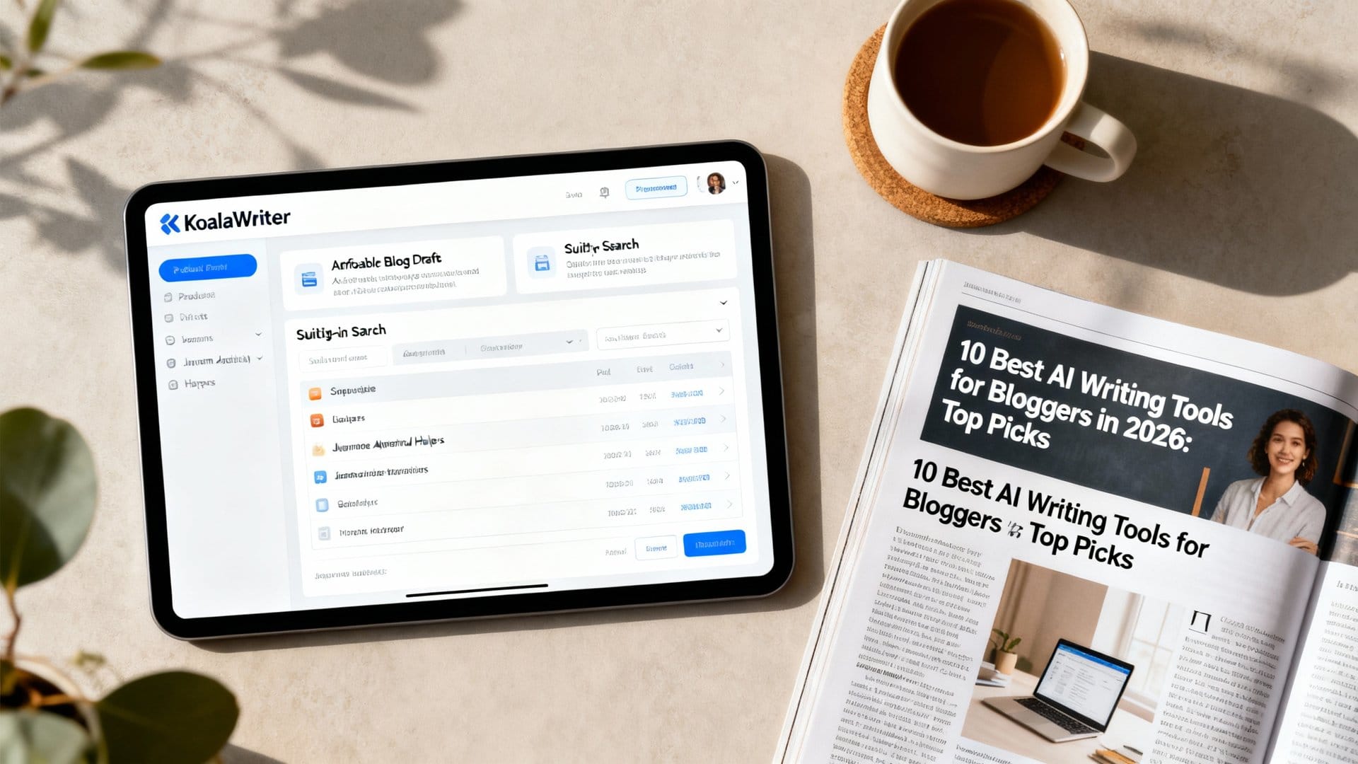 9) KoalaWriter – Affordable blog drafts with built-in search and Amazon affiliate helpers