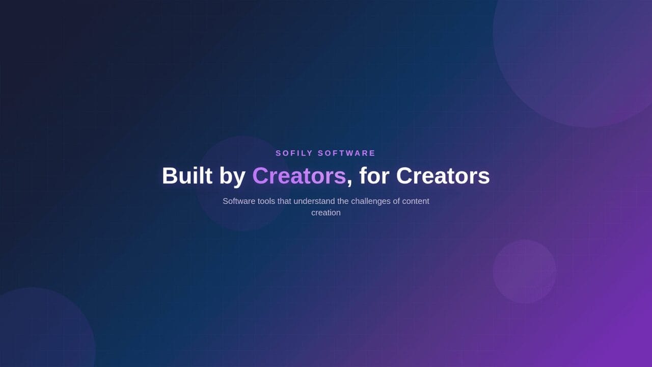 Sofily Software banner