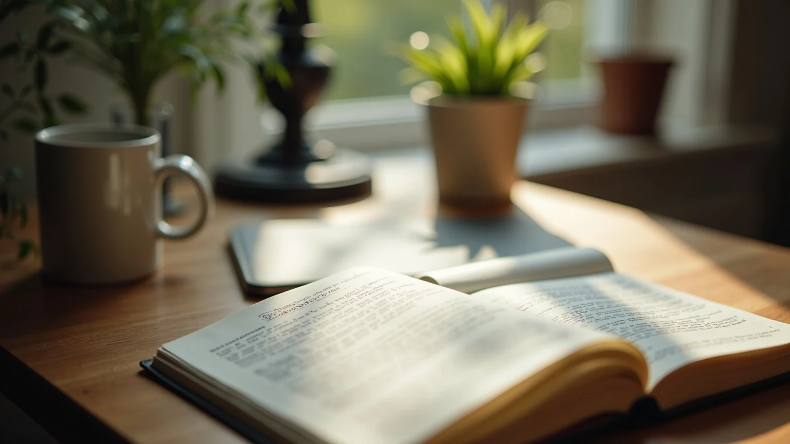 AI agent for Gmail draft reply on a laptop with a coffee mug and notebook at a home office desk in warm natural light