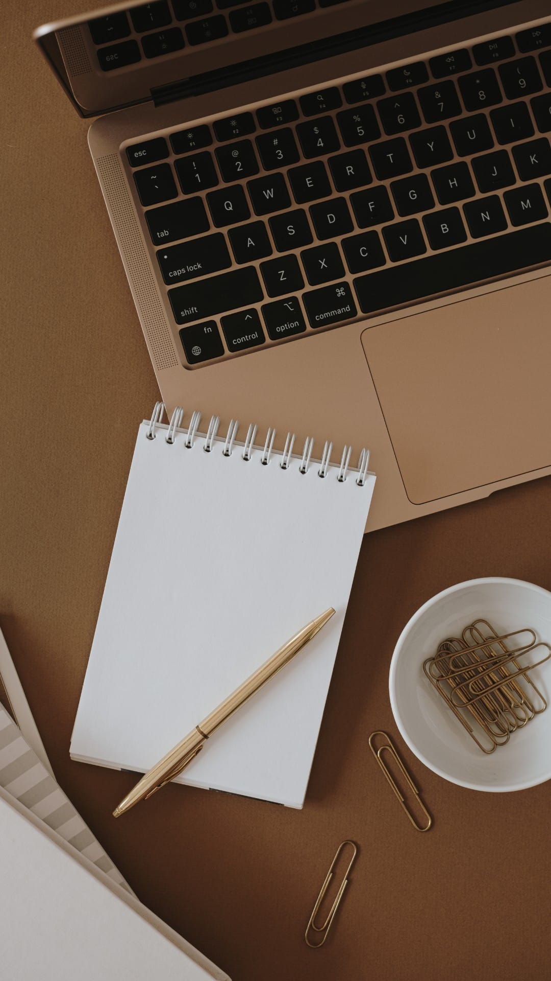 AI content strategy setup on a laptop