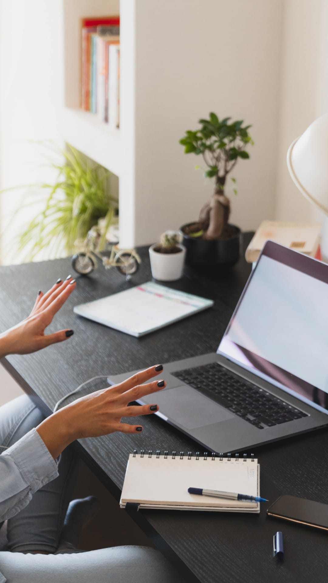 Setting up WordPress connection on a laptop